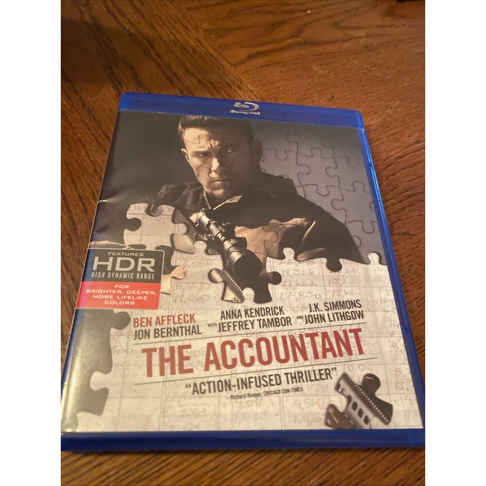 The Accountant (Blu Ray, 2016) No 4K, Just Blu Ray. Ben Affleck